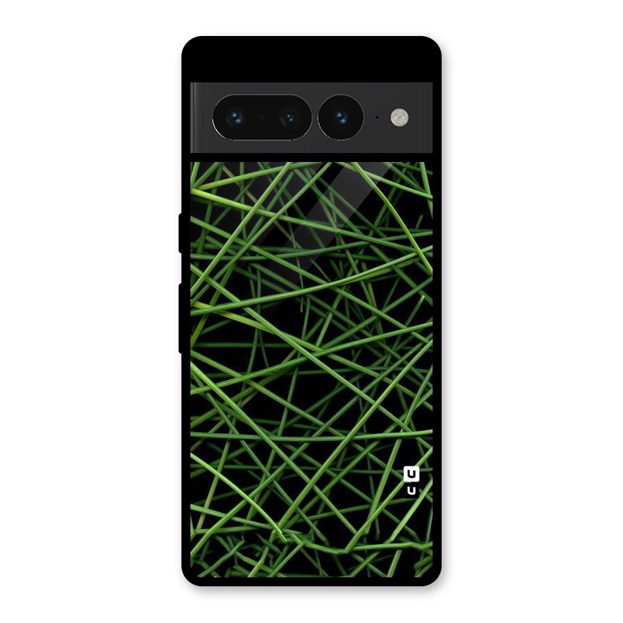 Green Lines Glass Back Case for Google Pixel 7 Pro