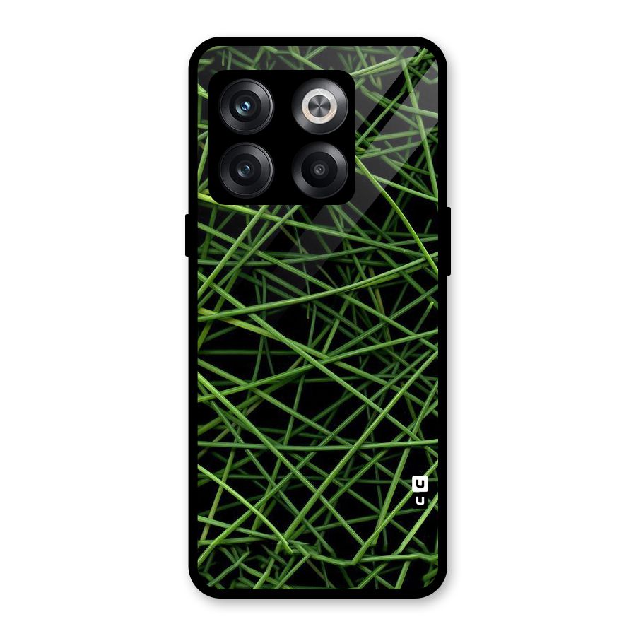 Green Lines Glass Back Case for OnePlus 10T