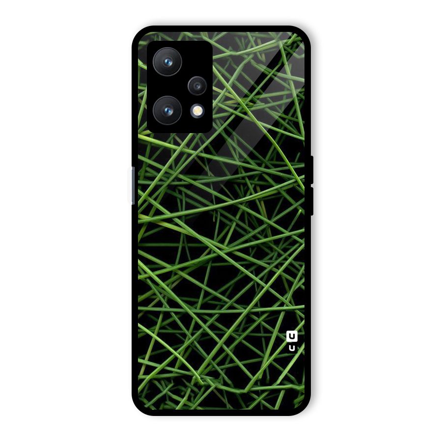 Green Lines Glass Back Case for Realme 9 Pro 5G