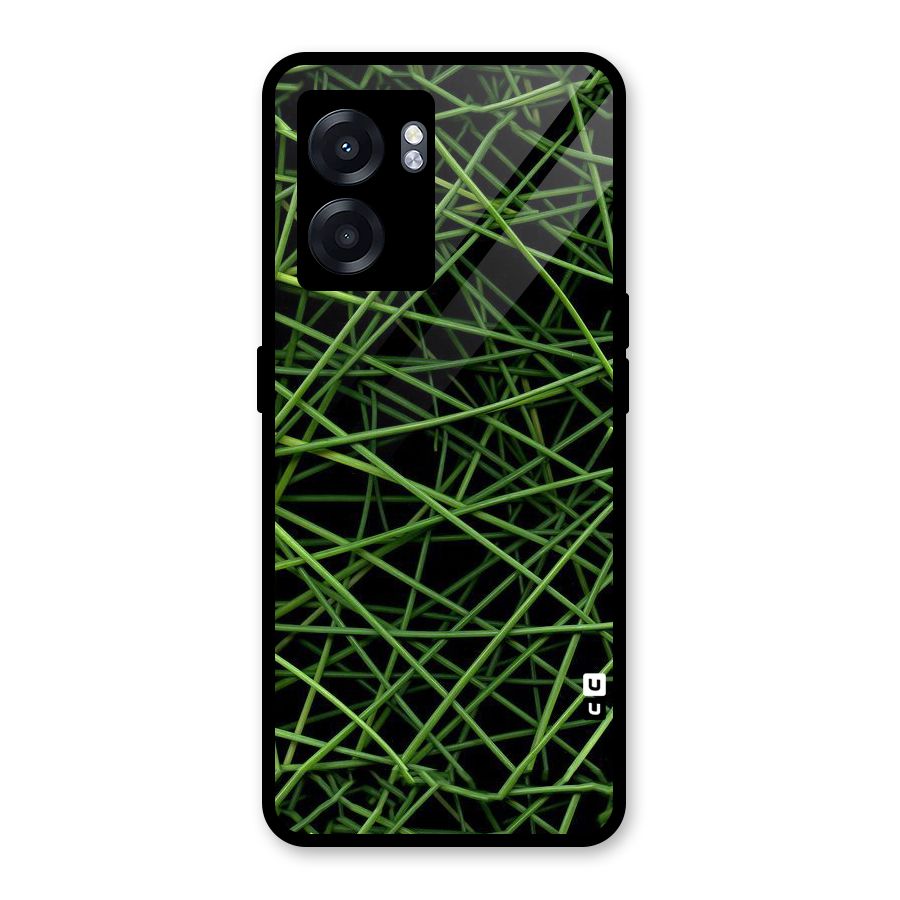 Green Lines Glass Back Case for Realme Narzo 50 5G