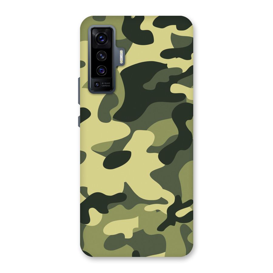 Green Military Pattern Back Case for Vivo X50