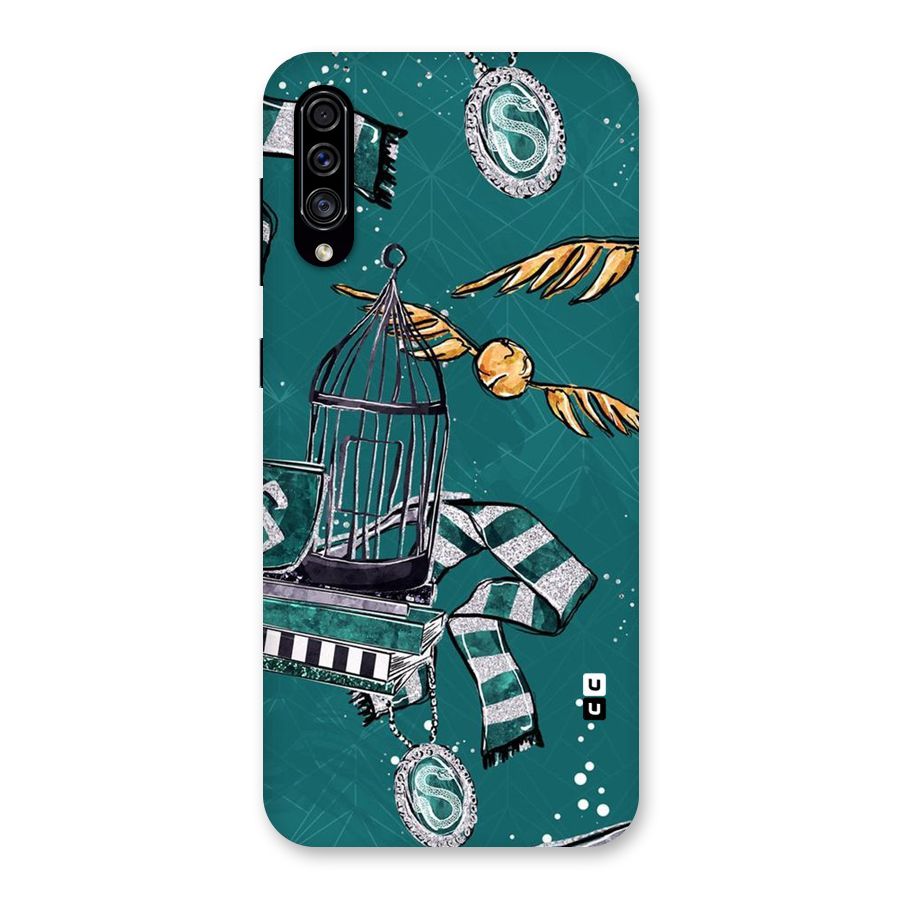 Green Scarf Back Case for Galaxy A30s