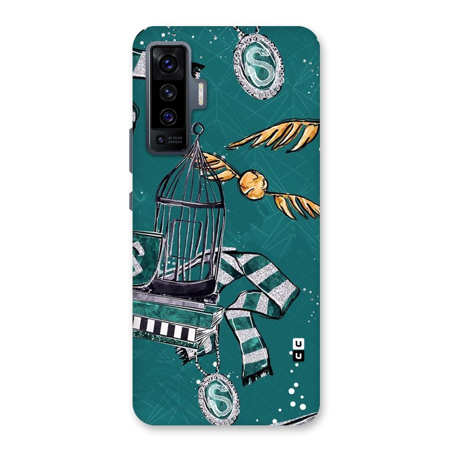 Green Scarf Back Case for Vivo X50