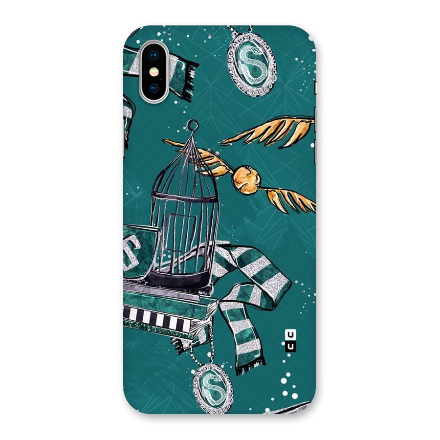 Green Scarf Back Case for iPhone XS