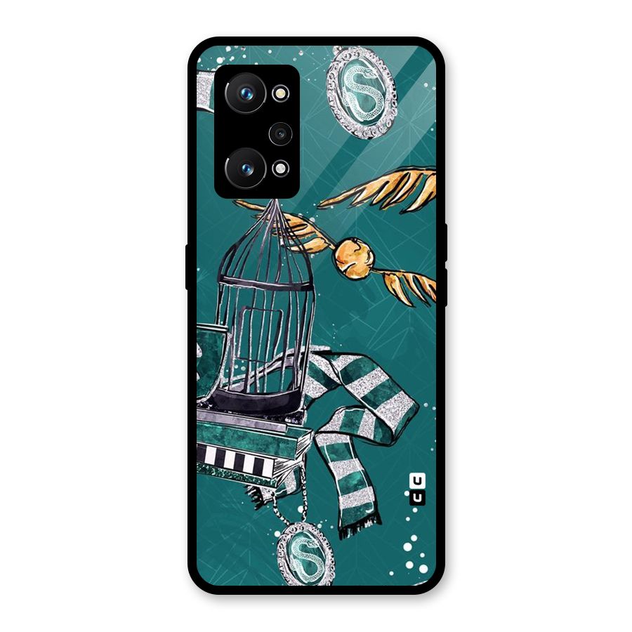 Green Scarf Glass Back Case for Realme GT Neo 3T