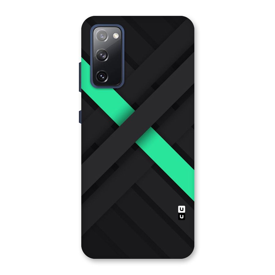 Green Stripe Diagonal Back Case for Galaxy S20 FE