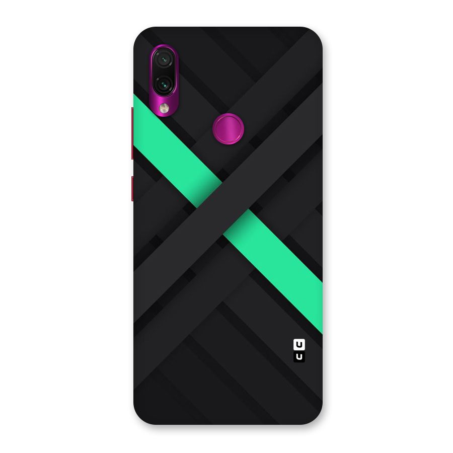 Green Stripe Diagonal Back Case for Redmi Note 7 Pro