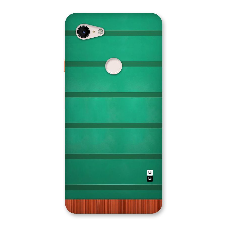 Green Wood Stripes Back Case for Google Pixel 3 XL