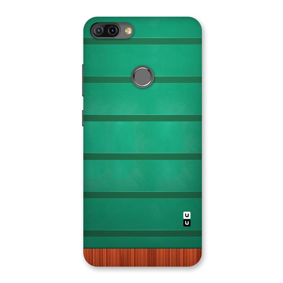 Green Wood Stripes Back Case for Infinix Hot 6 Pro