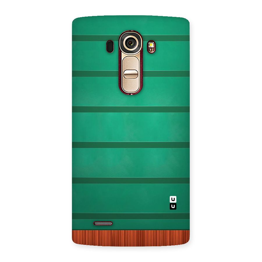 Green Wood Stripes Back Case for LG G4