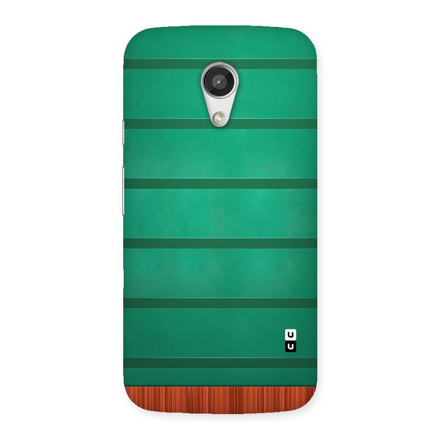 Green Wood Stripes Back Case for Moto G 2nd Gen
