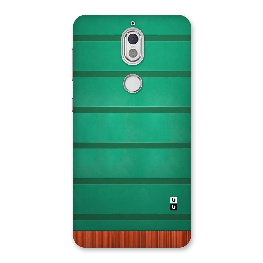 Green Wood Stripes Back Case for Nokia 7