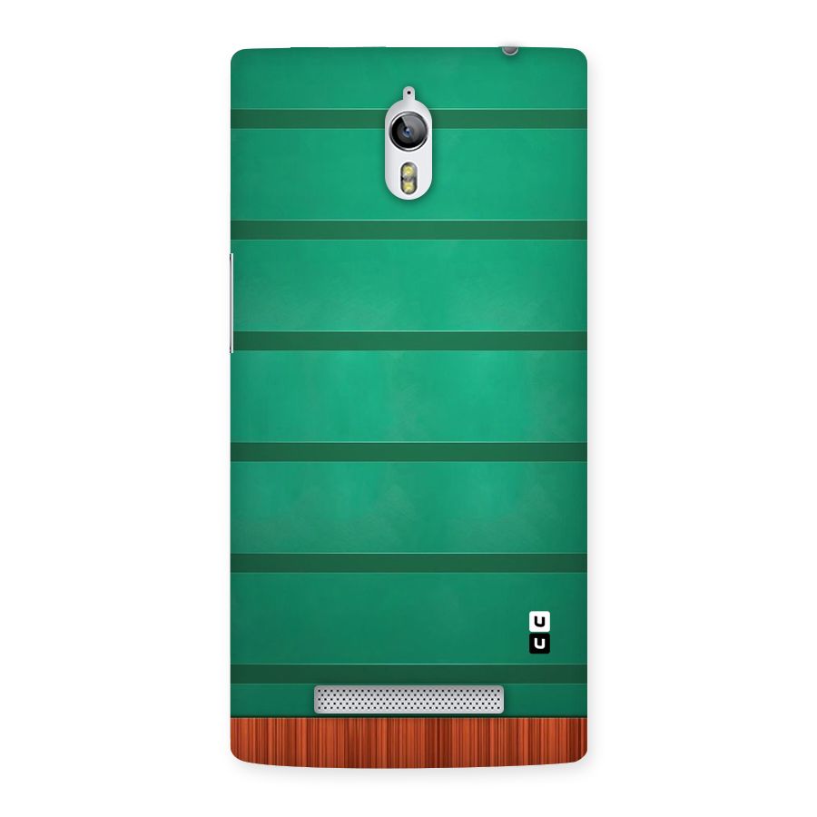 Green Wood Stripes Back Case for Oppo Find 7