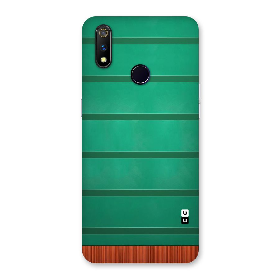 Green Wood Stripes Back Case for Realme 3 Pro