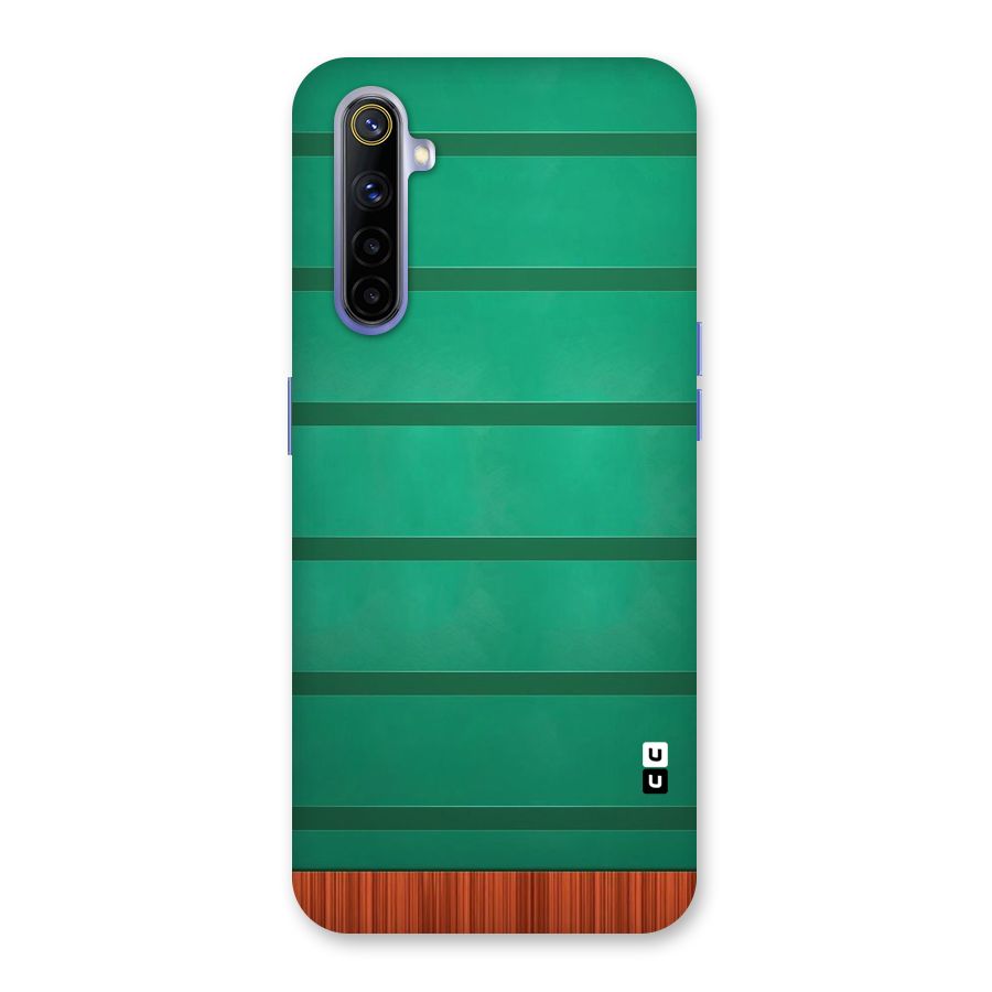 Green Wood Stripes Back Case for Realme 6i