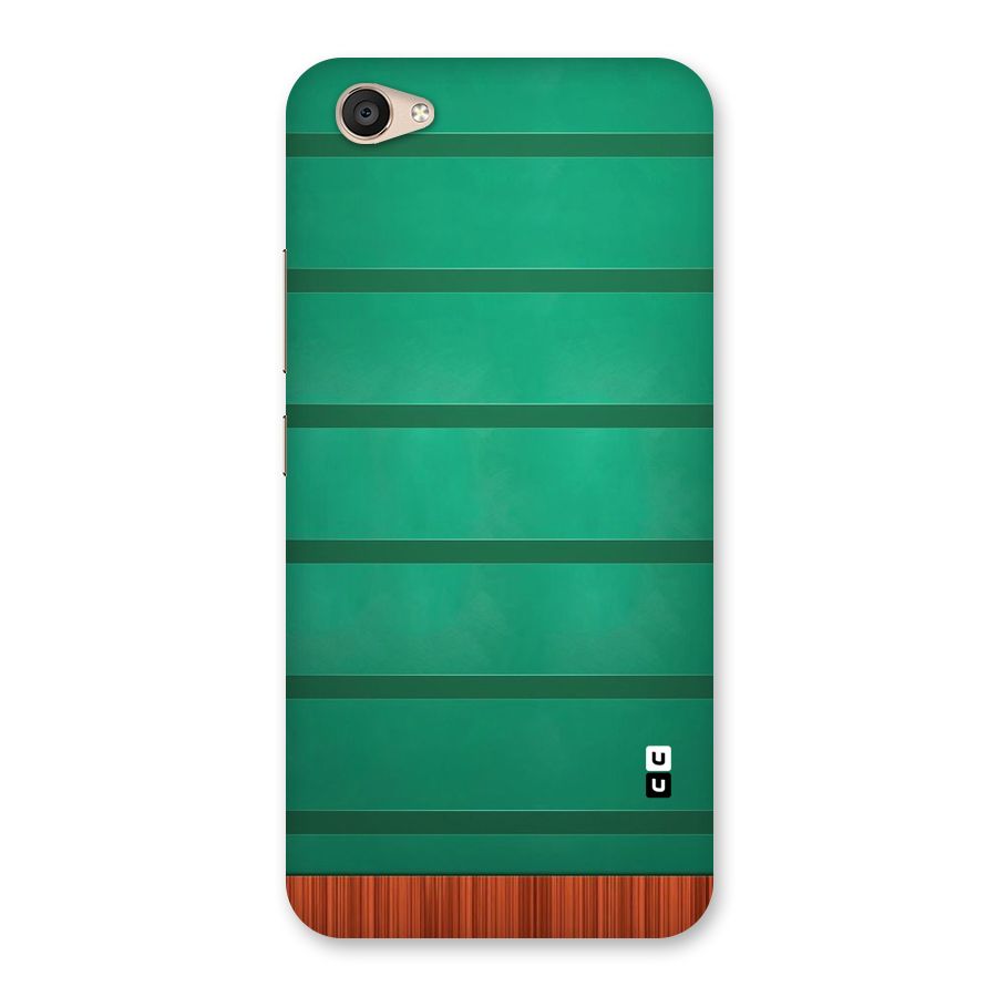 Green Wood Stripes Back Case for Vivo V5 Plus