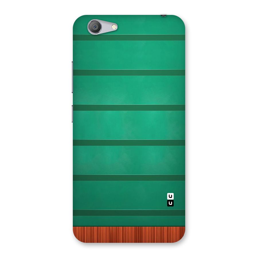 Green Wood Stripes Back Case for Vivo Y53