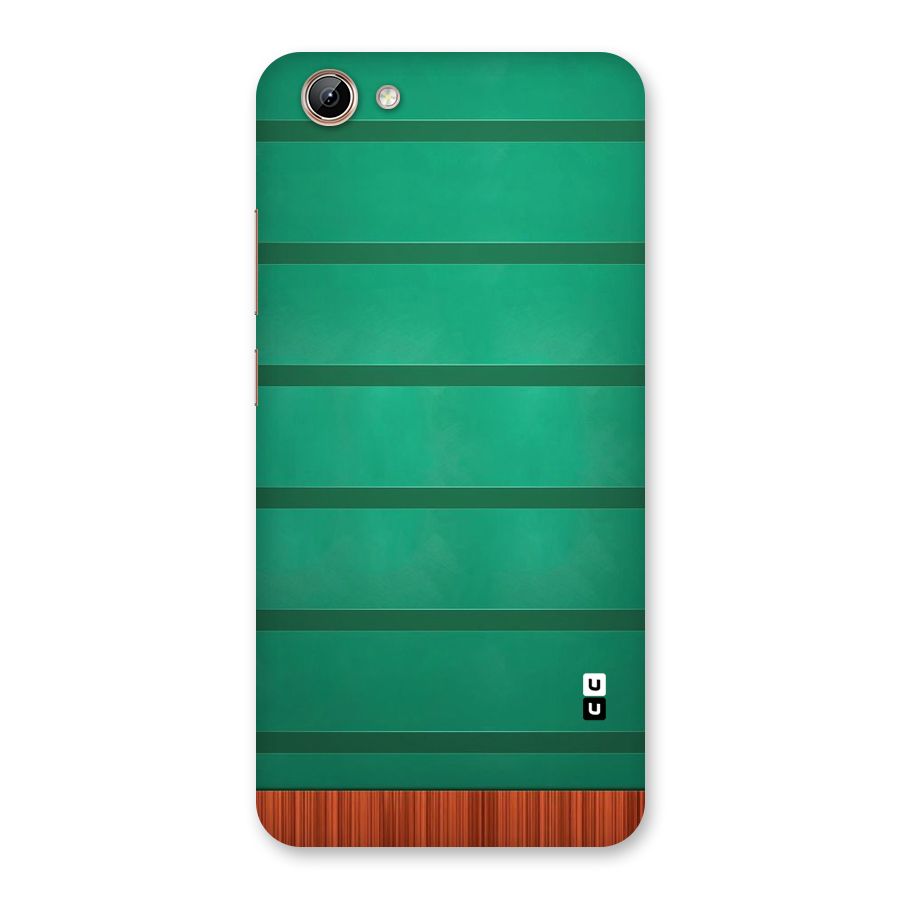 Green Wood Stripes Back Case for Vivo Y71