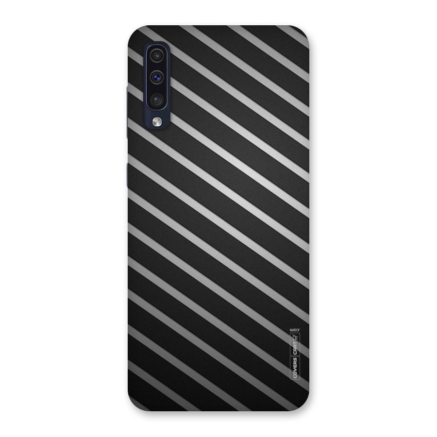 Grey And Black Stripes Back Case for Galaxy A50s