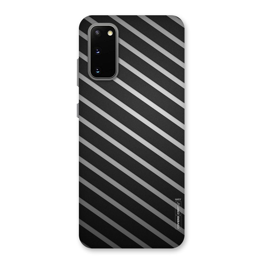 Grey And Black Stripes Back Case for Galaxy S20