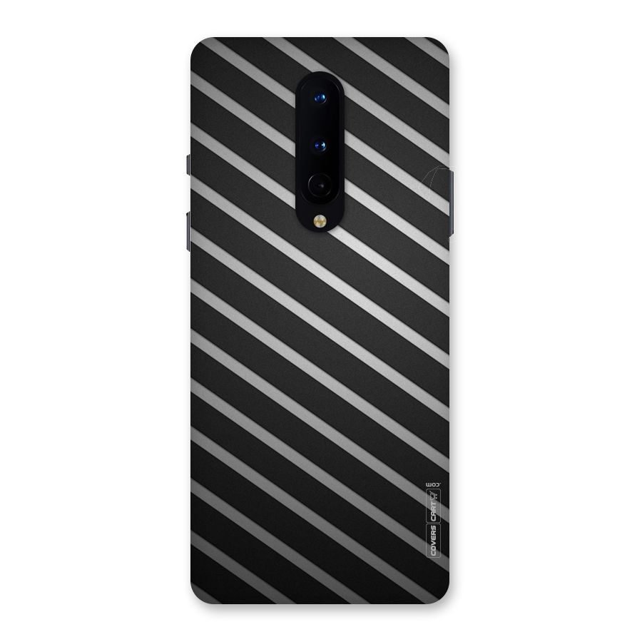 Grey And Black Stripes Back Case for OnePlus 8