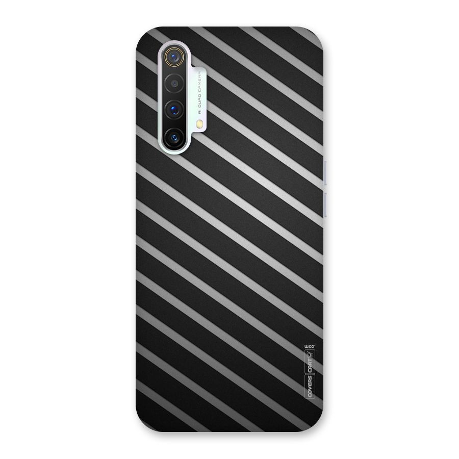 Grey And Black Stripes Back Case for Realme X3 SuperZoom