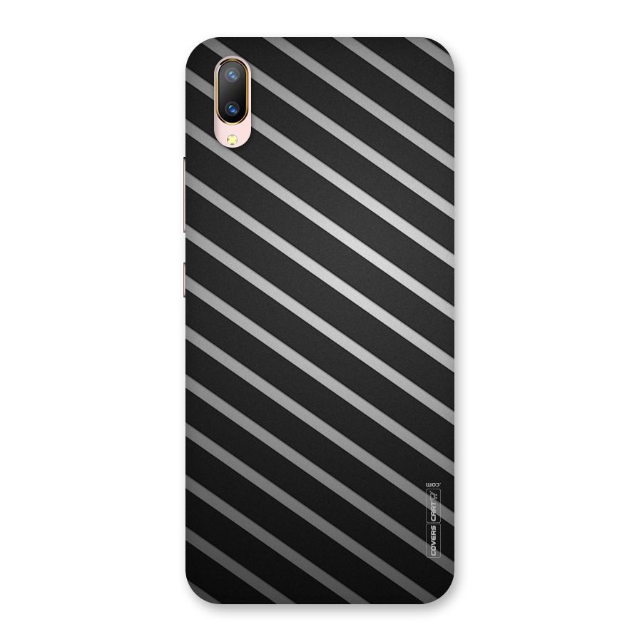 Grey And Black Stripes Back Case for Vivo V11 Pro