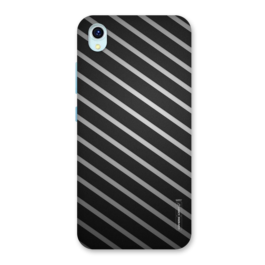Grey And Black Stripes Back Case for Vivo Y1s