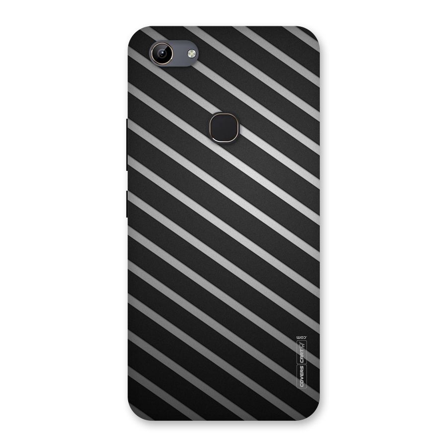Grey And Black Stripes Back Case for Vivo Y81