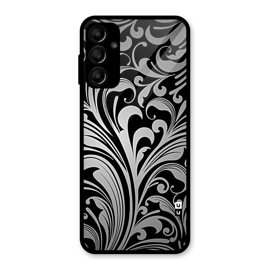 Grey Beauty Pattern Glass Back Case for Galaxy A14 5G