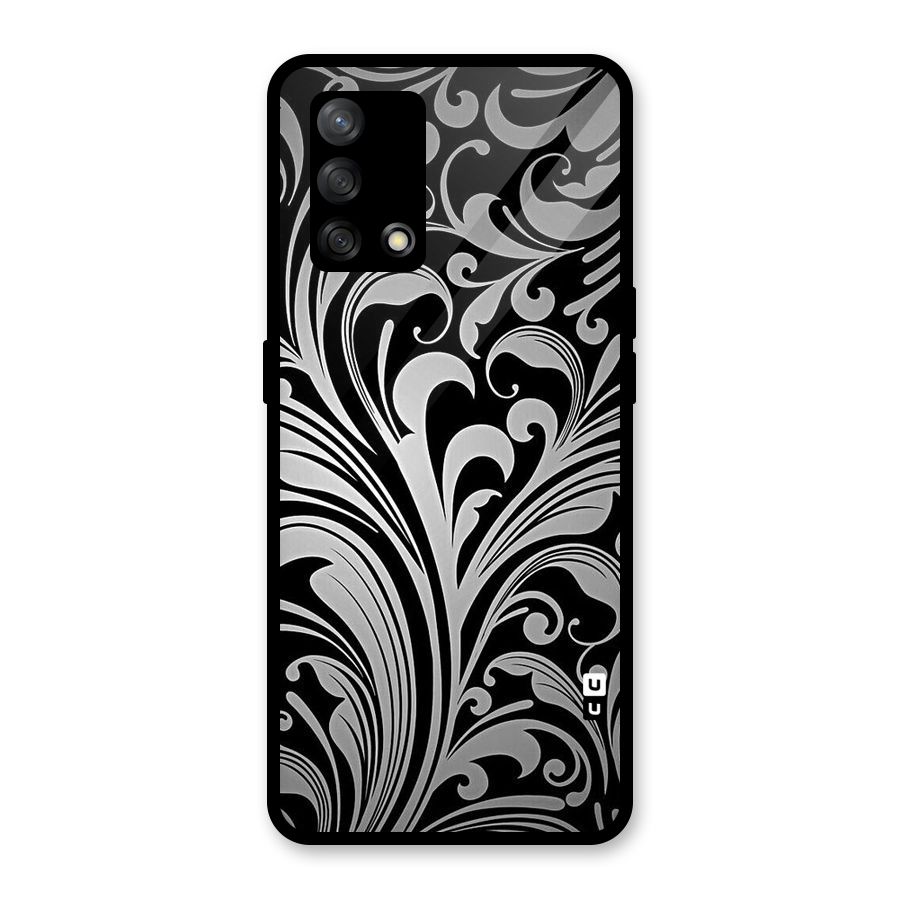 Grey Beauty Pattern Glass Back Case for Oppo F19