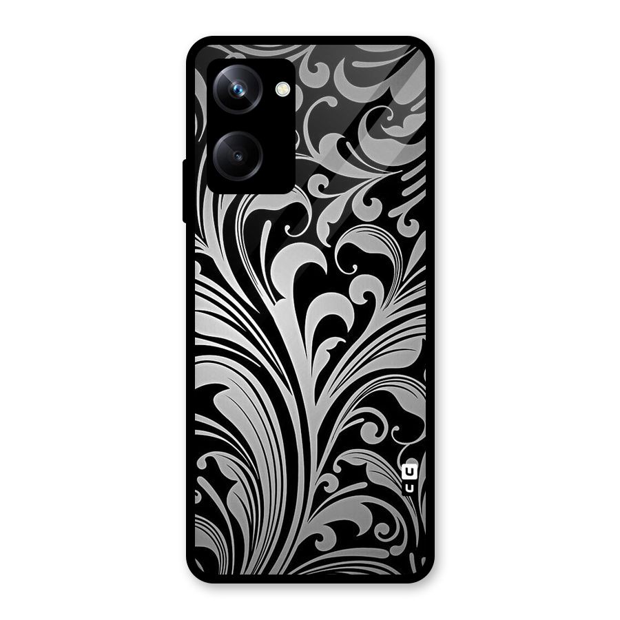 Grey Beauty Pattern Glass Back Case for Realme 10 Pro