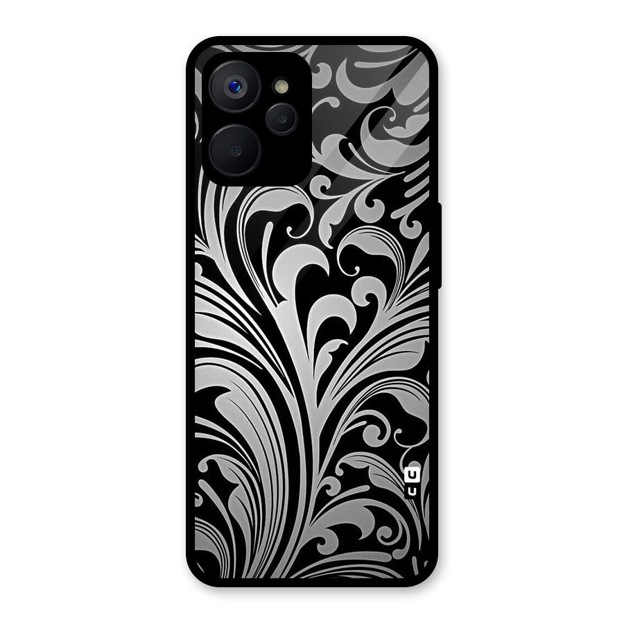 Grey Beauty Pattern Glass Back Case for Realme 9i 5G