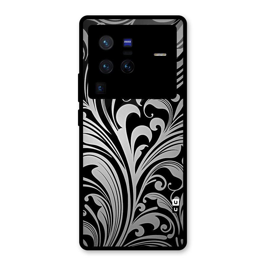 Grey Beauty Pattern Glass Back Case for Vivo X80 Pro
