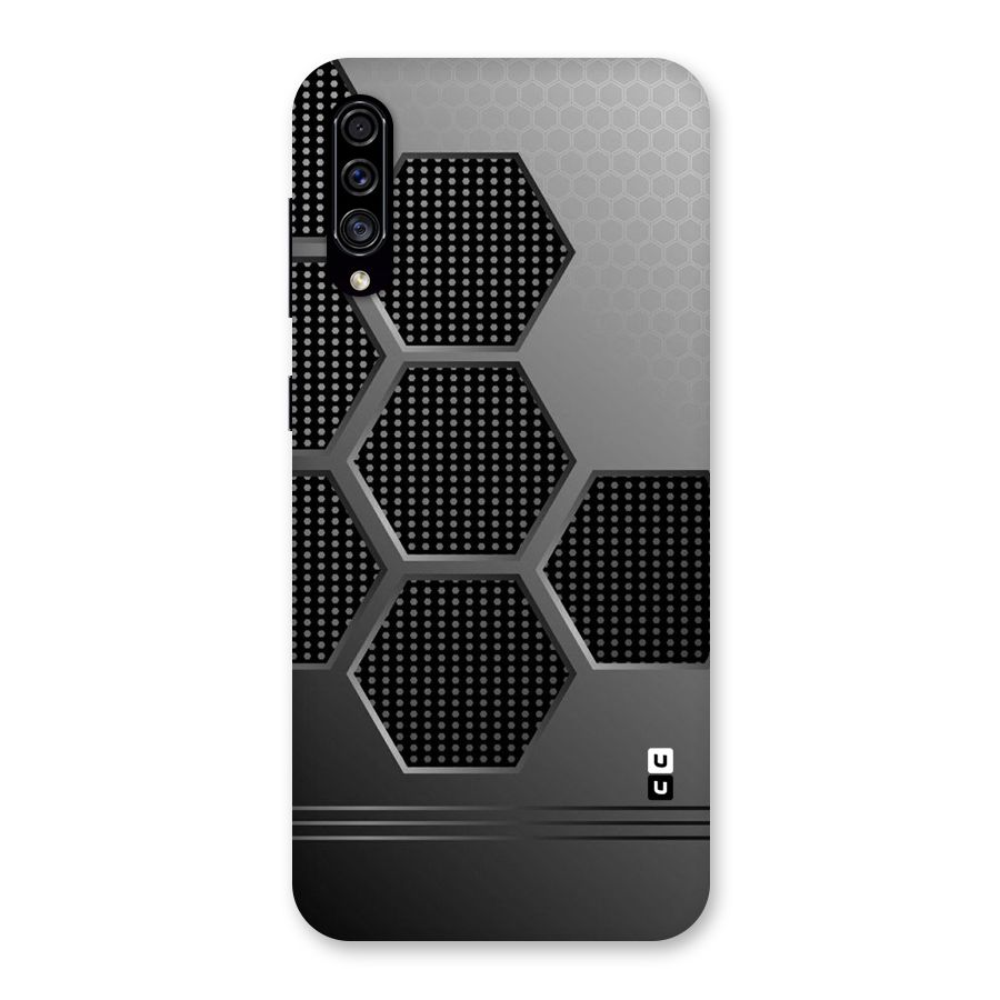 Grey Black Hexa Back Case for Galaxy A30s