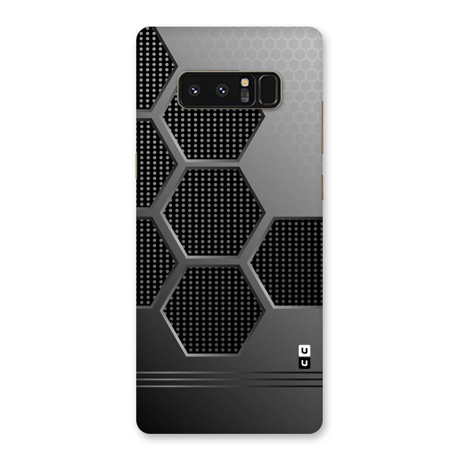 Grey Black Hexa Back Case for Galaxy Note 8