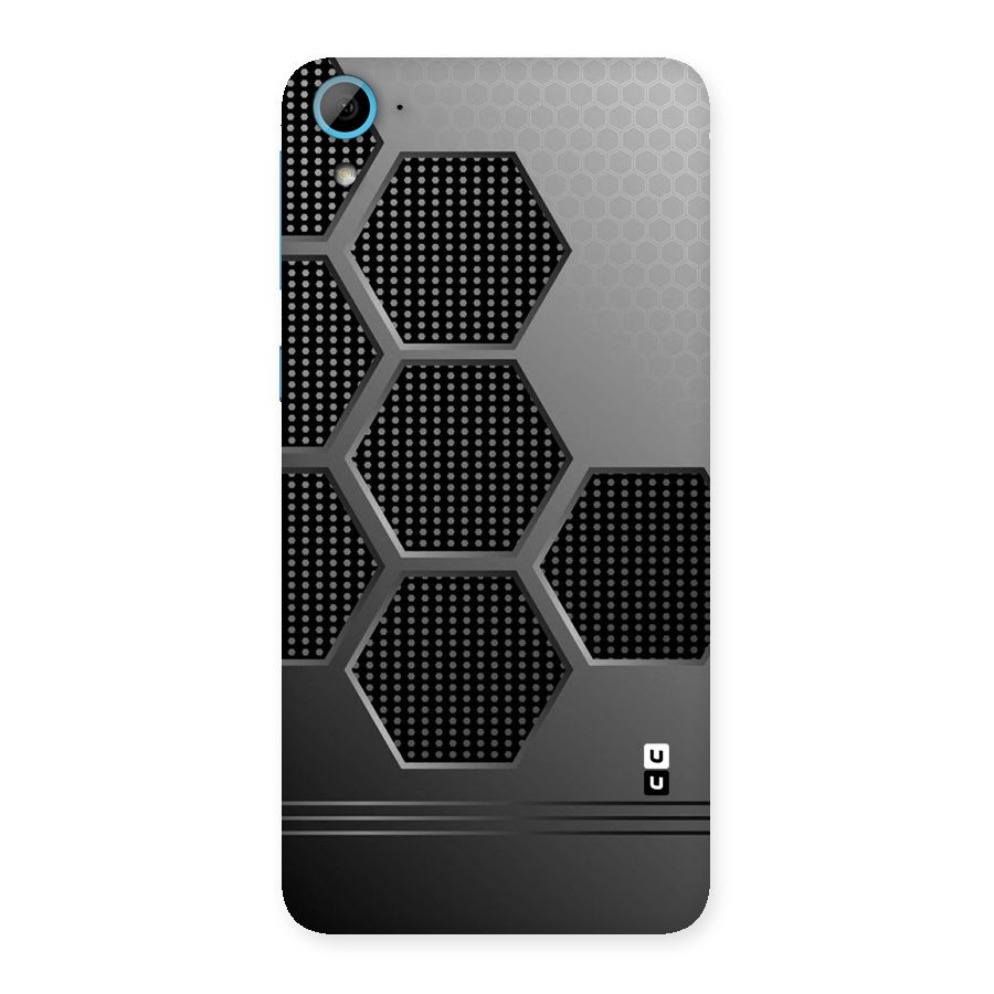Grey Black Hexa Back Case for HTC Desire 826