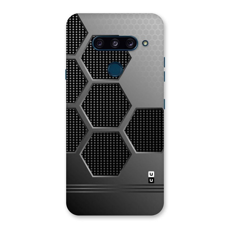 Grey Black Hexa Back Case for LG  V40 ThinQ