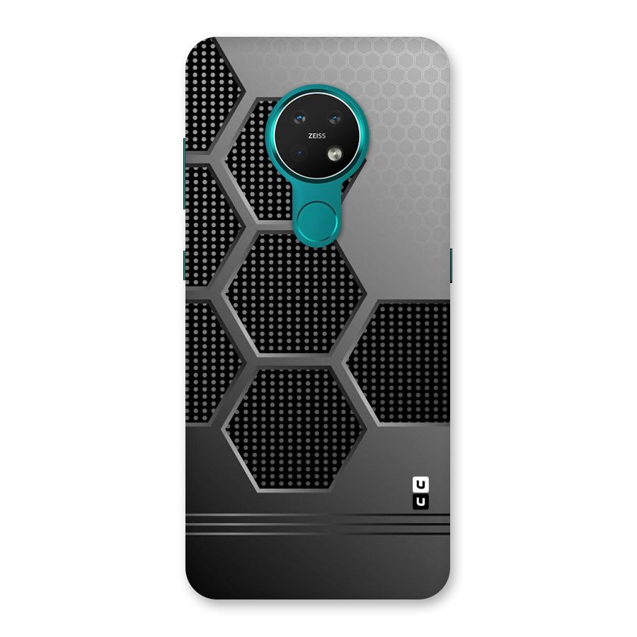 Grey Black Hexa Back Case for Nokia 7.2