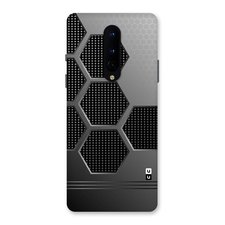 Grey Black Hexa Back Case for OnePlus 8