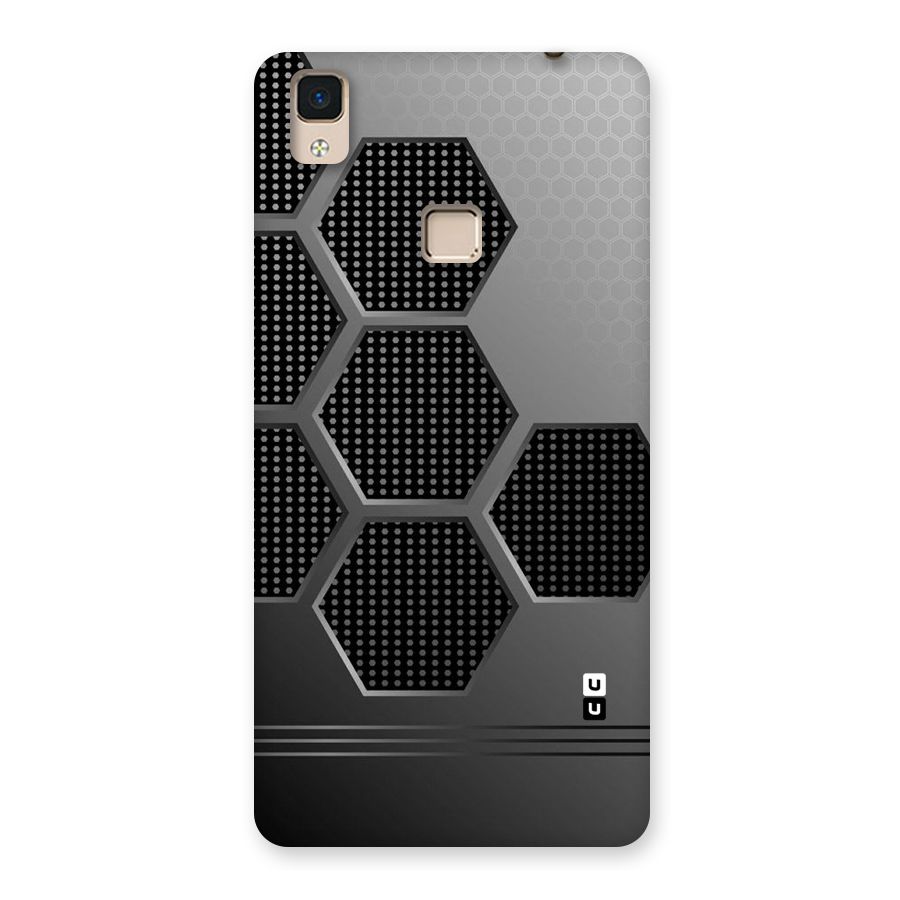 Grey Black Hexa Back Case for V3 Max