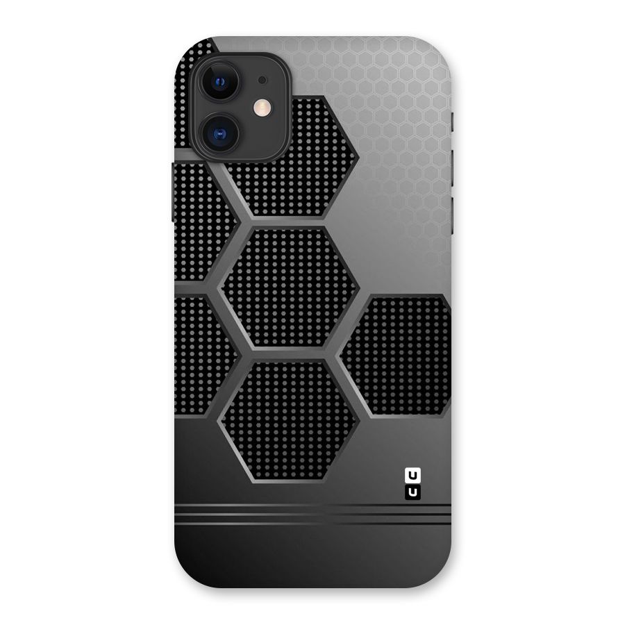 Grey Black Hexa Back Case for iPhone 11
