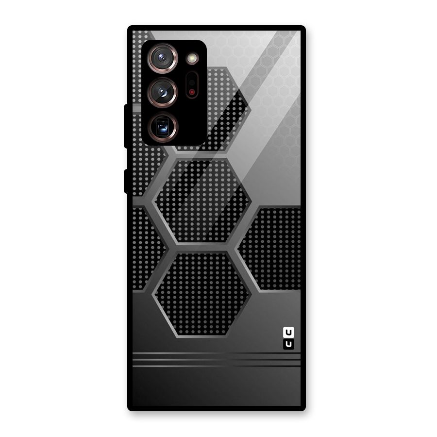 Grey Black Hexa Glass Back Case for Galaxy Note 20 Ultra 5G
