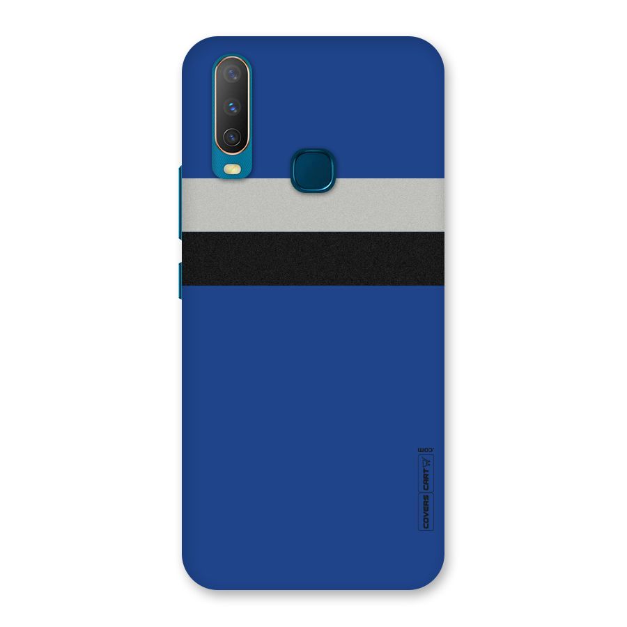 Grey Black Strips Back Case for Vivo Y15