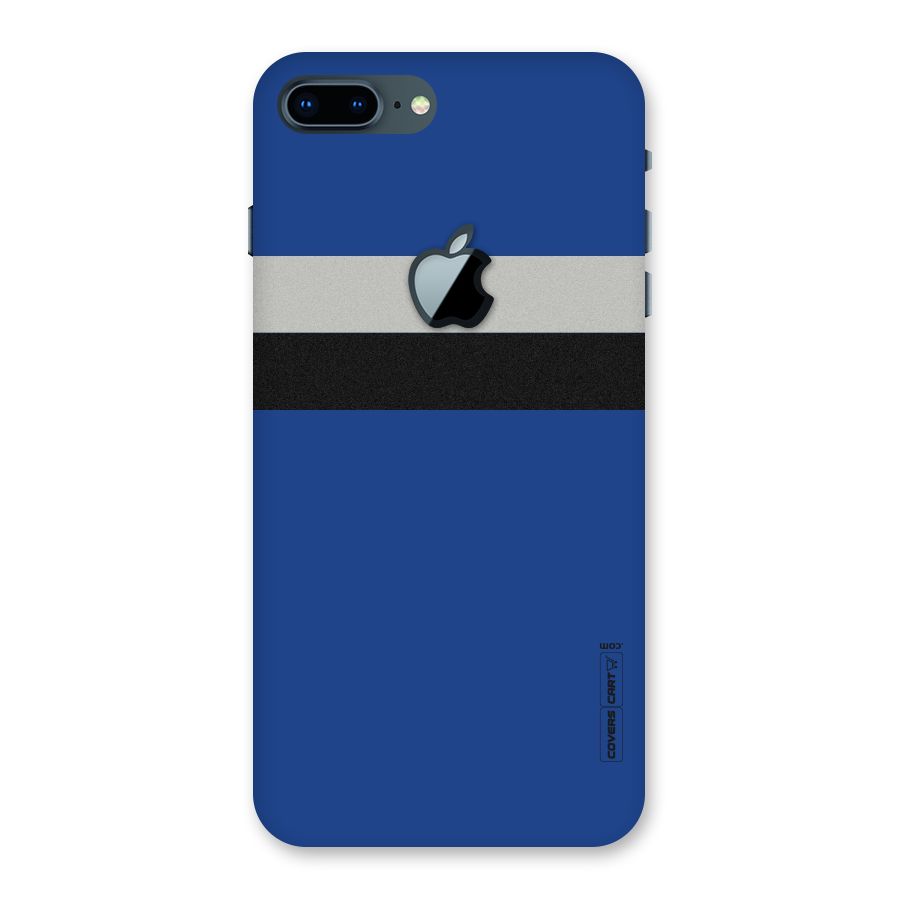 Grey Black Strips Back Case for iPhone 7 Plus Apple Cut