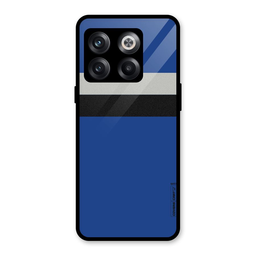 Grey Black Strips Glass Back Case for OnePlus 10T