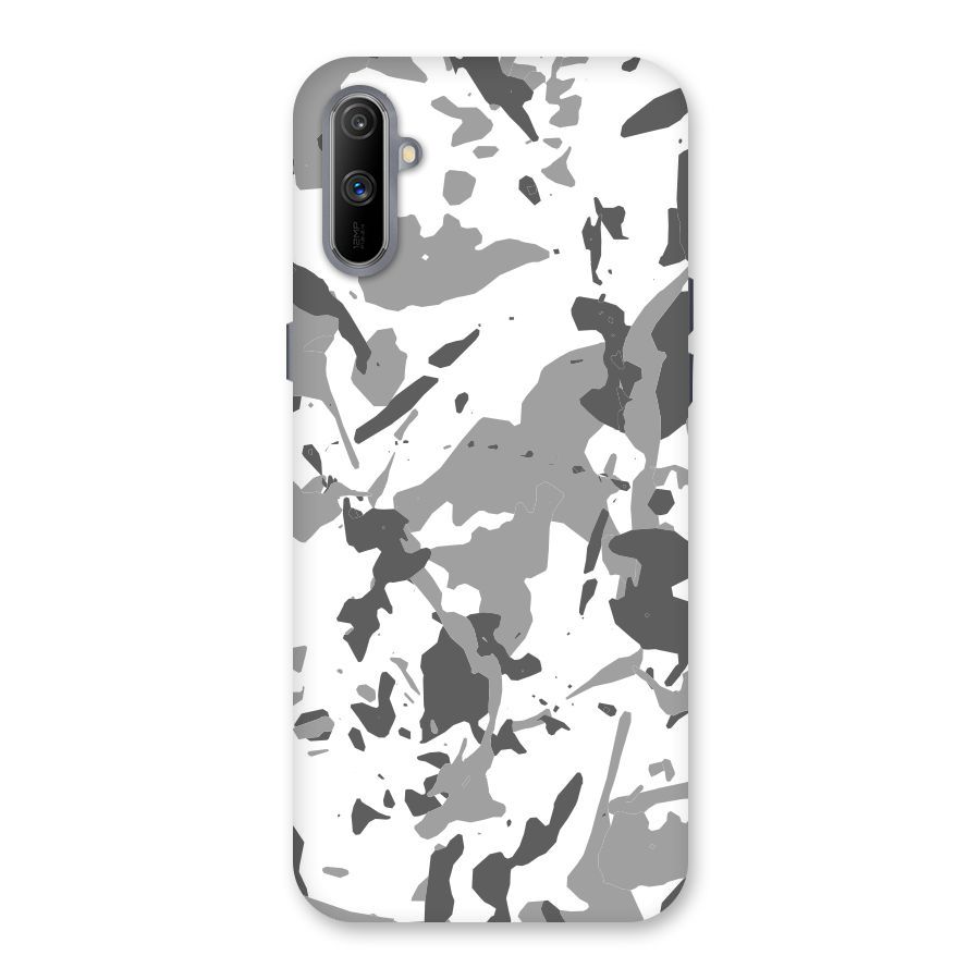 Grey Camouflage Army Back Case for Realme C3