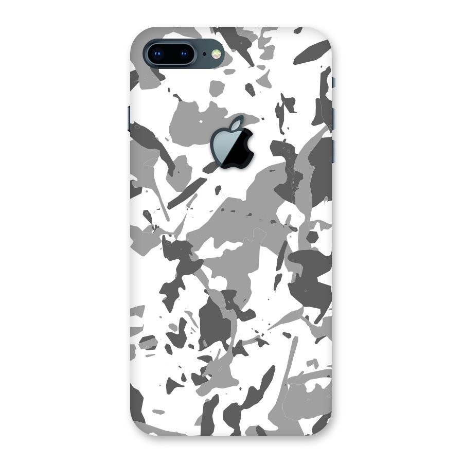 Grey Camouflage Army Back Case for iPhone 7 Plus Apple Cut