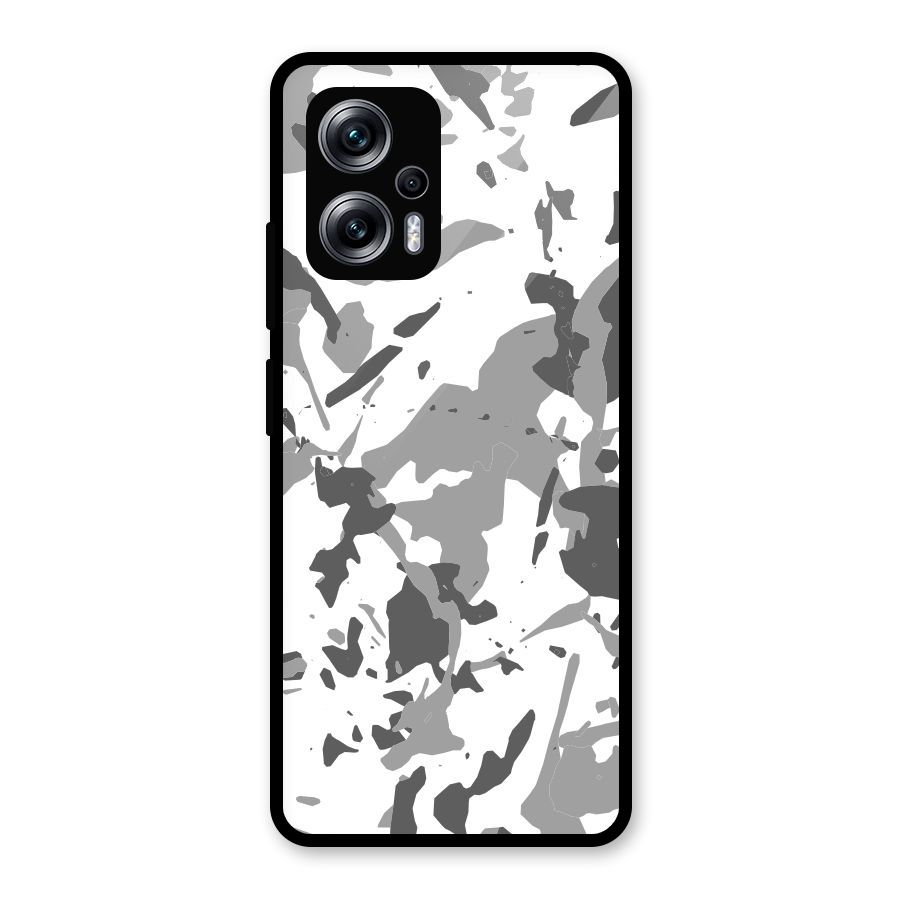 Grey Camouflage Army Glass Back Case for Redmi K50i