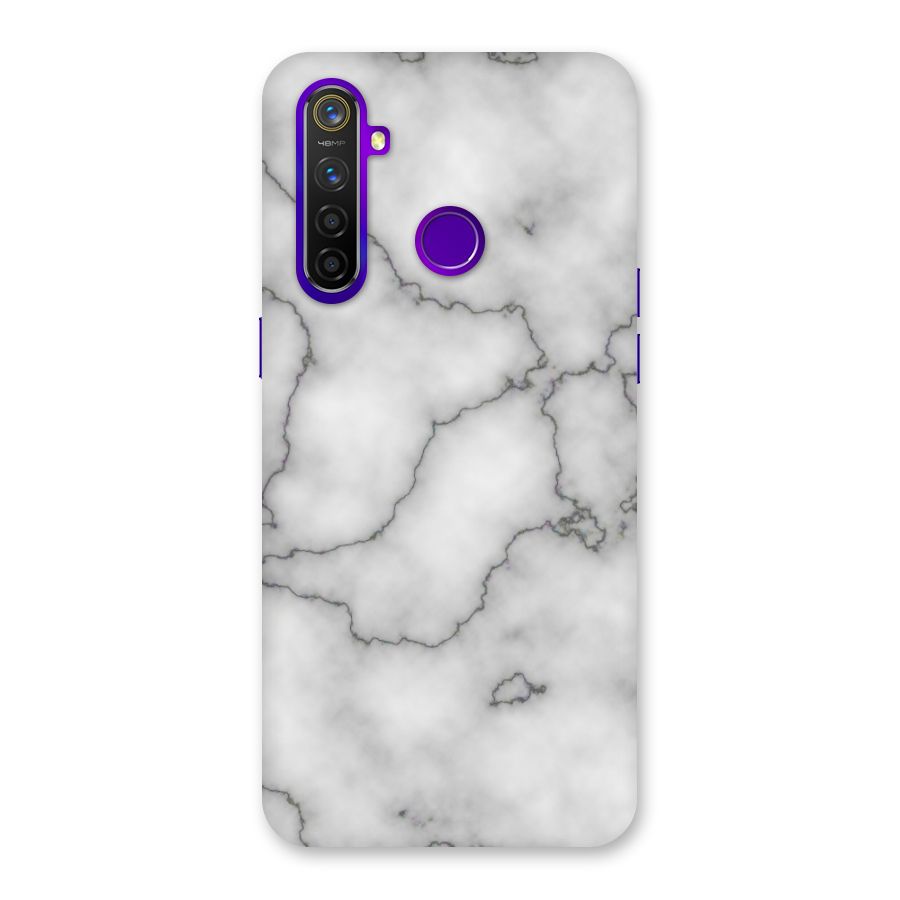 Grey Marble Back Case for Realme 5 Pro